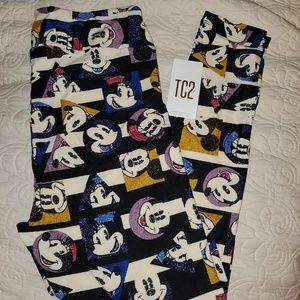 NWT TC2 DISNEY LULAROE LEGGINGS MICKEY AND MINNIE